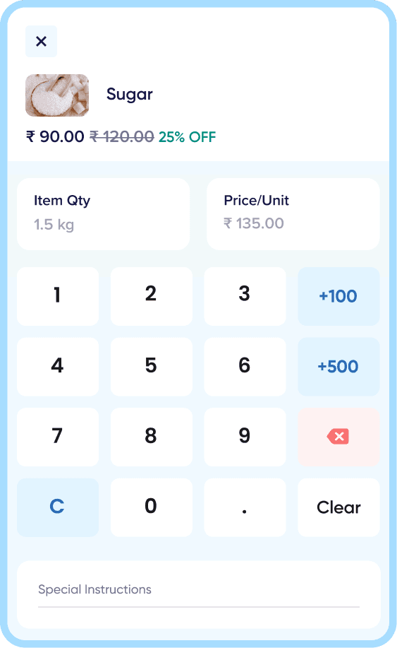 Weight-Based Billing
