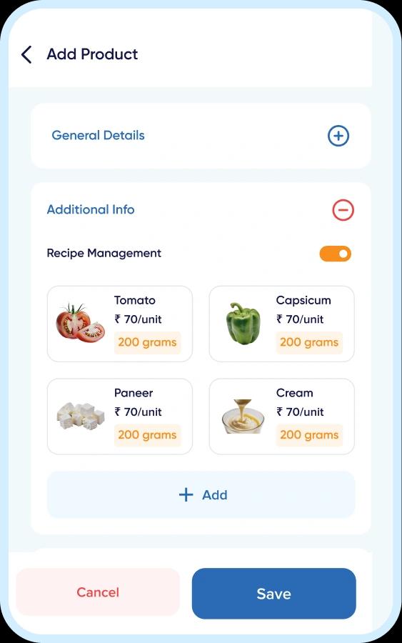 Your Recipes. Your Costs. Your Control.